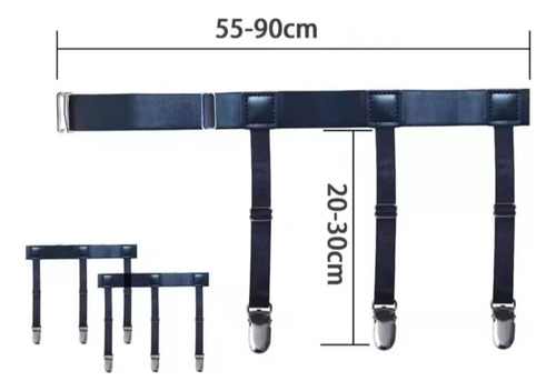 Sujetadores De Camisas Ajustable Tensador Elástico