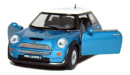 Escala Mini Cooper S 1:28 De 5 (azul)