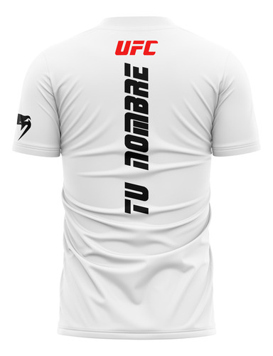 Playera Deportiva Venum Mma Ufc Personalizada Nombre Espalda