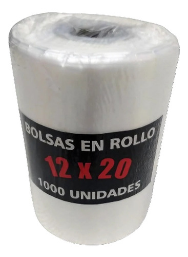 Bolsas Rollo Para Comercio 12x20 - 1000 Unidades