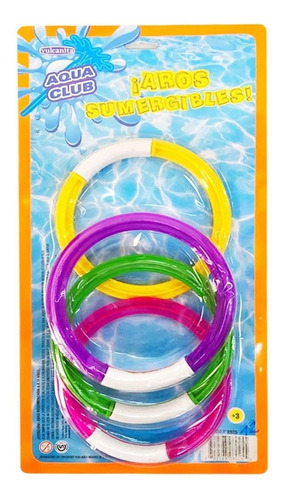 Aqua Club Set 4 Aros Sumergibles Buceo Agua - Del Tomate