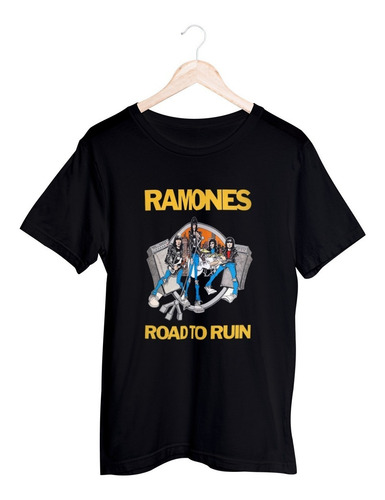 Imagem 2 de 4 de Camisa De Rock Camiseta Ramones Punk Bandas Moda Geek