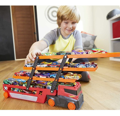 Caminhão Hot Wheels Mega Red Hauler 50th - Mattel Ghr48