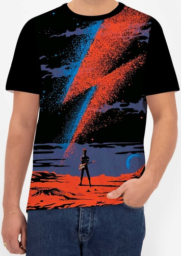 Camisa Camiseta David Bowie Art Rock Punk Pop Álbum