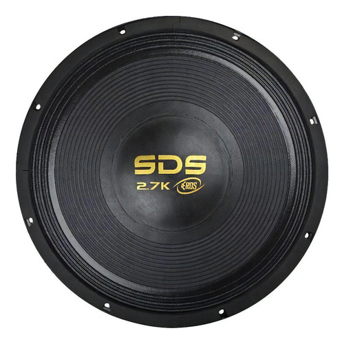 Alto Falante Subwoofer Sds Eros E-15 2.7k 15 Pol 1350w 4 Ohm Cor Preto