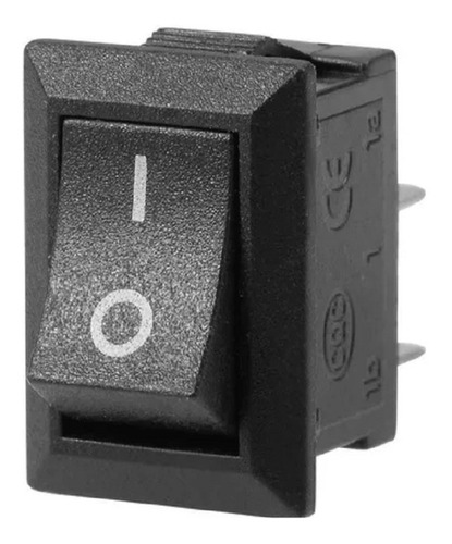 Llave Tecla 6a 250v 19.2x13mm On-off x5 Unidades