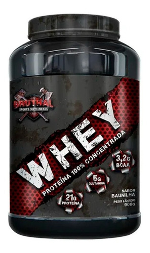 Whey Protein 100% Concentrado Pure 900g - Bruthal Sports