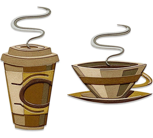Thinlits Die 665212 Cafe Co Ze Por Tim Holtz 14 Unidade...