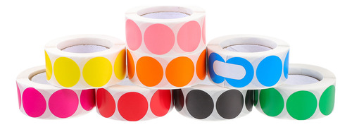 Etiquetas Adhesivas Con Puntos Pequeños, 8 Rollos