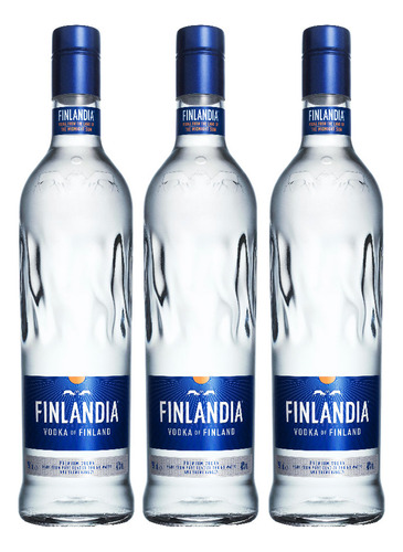 Vodka Finlandia 750ml X 3 Unidades