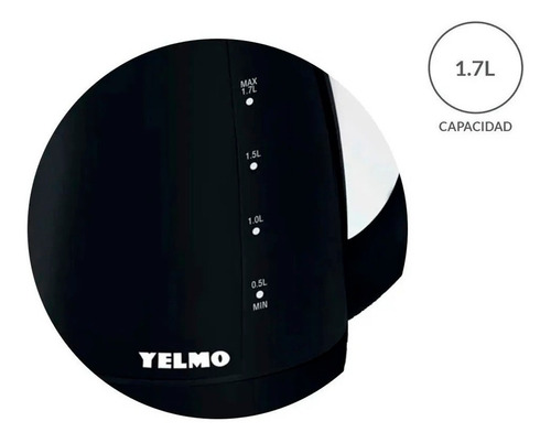 Imagen 3 de 6 de Pava Eléctrica Jarra De Plástico Yelmo | Pe 3900 | 1,7lts