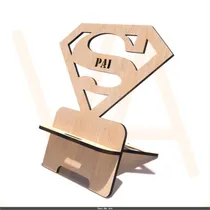 Comprar Vetor, Porta Celular Super Pai, Cnc Laser