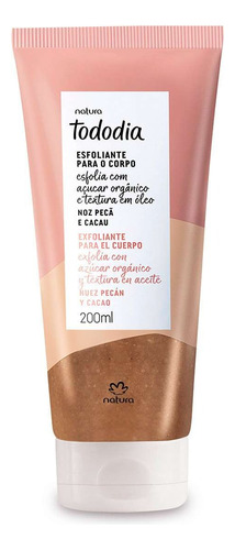 Exfoliante Corporal Nuez Pecan Y Cacao Tododia Natura 200ml