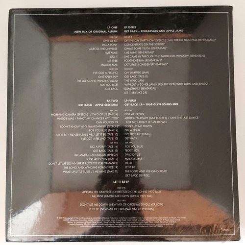 The Beatles - Let It Be Import Cerrado Lp