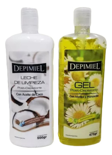   Kit Leche De Limpieza Depimiel 500gr + Gel Post Dep 475