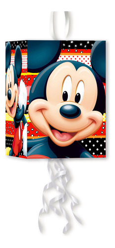 Combo Mickey - Piñata Cartel Banderín 20 Bolsitas 