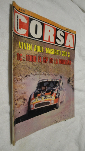 Revista Corsa Nº 345 -  1972 - Tc Gran Premio De La Montaña