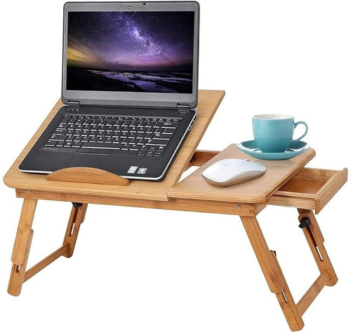 Bandeja Bambu De Cama Desayuno Plegable Notebook, Laptop