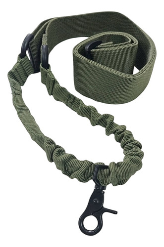 Correa Tactica Bungee Verde 1 Punto Aim Sports Arma Larga