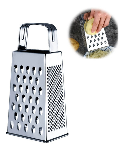 Rallador De Queso Rayador Verduras Slicer Metalico Cuadrado