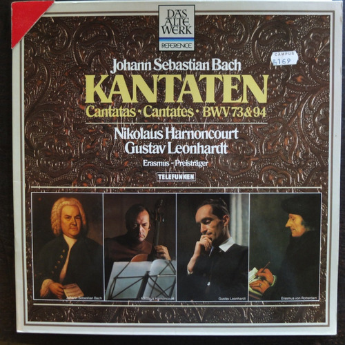 Vinilo  Bach Kantaten Cantatas Cantates Bwv 73 - 94