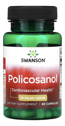 Policosanol Made Usa Swanson 20mg 60cap Salud Cardiovascular