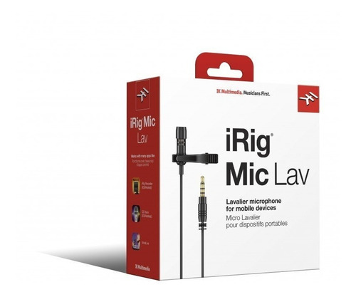 Ikmultimedia Irig Mic Lav Microfono Lavalier Celular Solapa