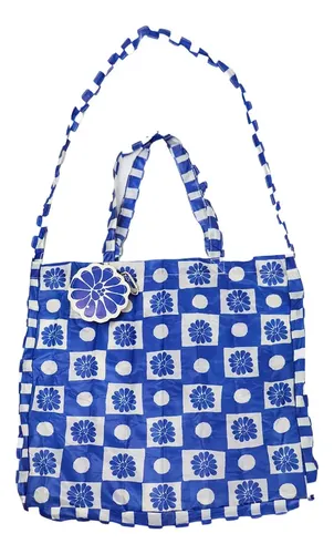Bolsa Farm Rio Me Leva Quadrado Palermo Cor Azul | Parcelamento sem juros