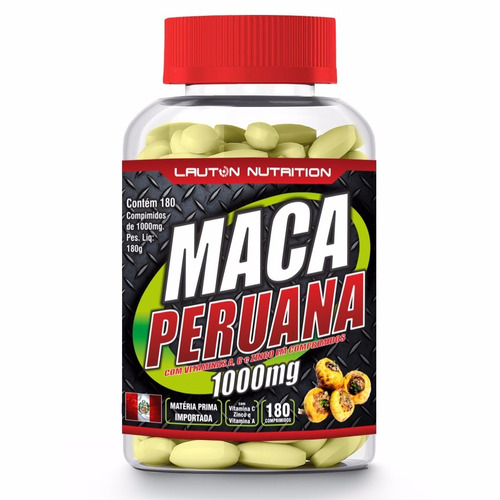 Maca Peruana 1000mg 180 Tabs Lauton  Envio Imediato