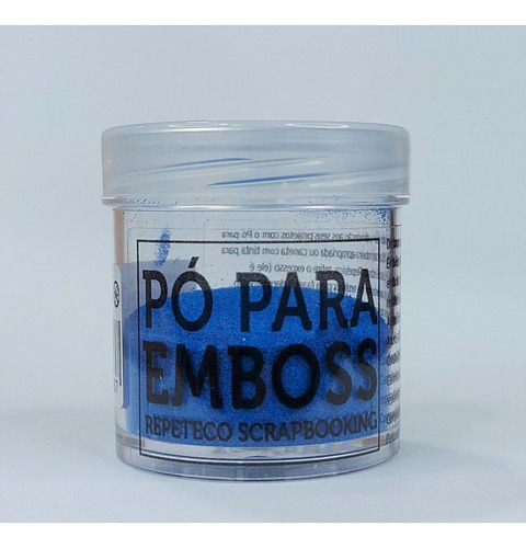 Imagem 1 de 1 de Repeteco - Pó Para Emboss Opaco - Cor Azul - 14gr - (embopac