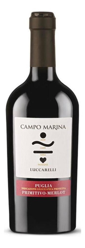 Vinho Campo Marina Primitivo Merlot Itália-luccarelli - 750 