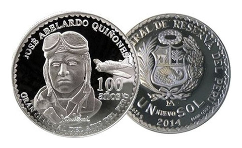 Moneda De Plata De José Quiñones  [ Bcrp ]