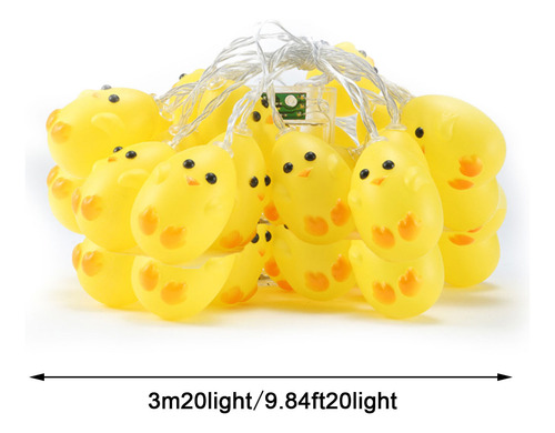 Decoración De Pascua Con Led Led, Lámpara De Pollo Amarillo