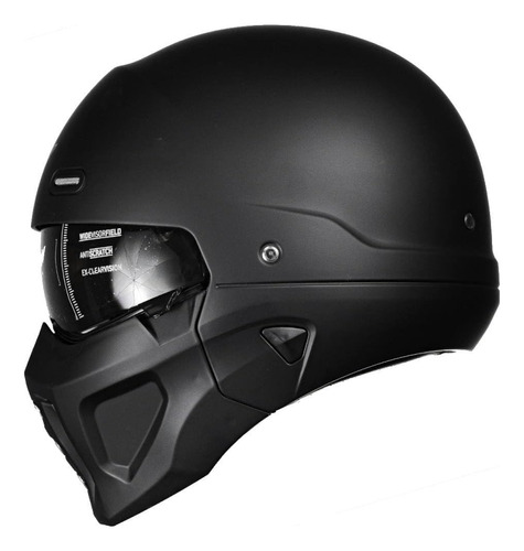 Casco Modular Chopper Spectrum Negro Mate Homologado Según N