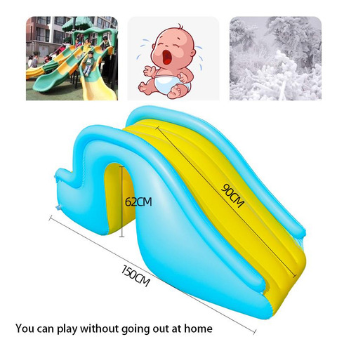 Parque Acuático De Fácil Montaje Con Tobogán Inflable