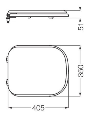 Imagen 4 de 8 de Asiento Tapa Inodoro Bari Blanco Polipropileno Tkxp Ferrum