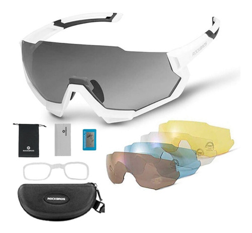 Gafas Ciclismo Rockbros 5 Lentes Uv400 Polarizadas Mtb Ruta