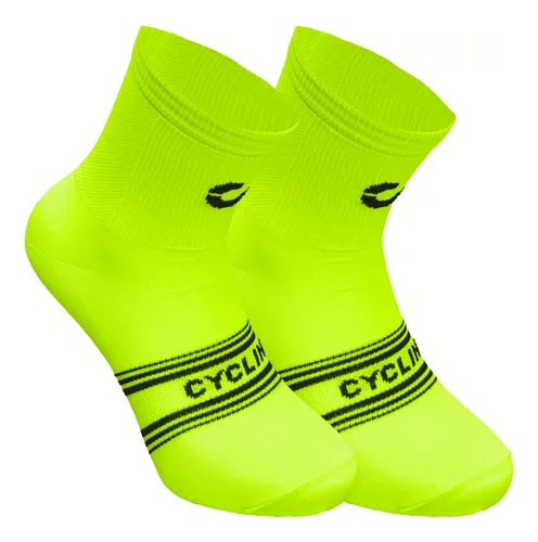 Medias 3/4 Ciclismo Compresión Bicicleta Mtb Run Pack X3 Ctf