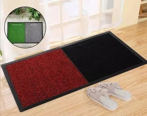Imagen 2 de 2 de Pediluvio Sanitario Con Alfombra Para Secado (84 X 50 Cms)