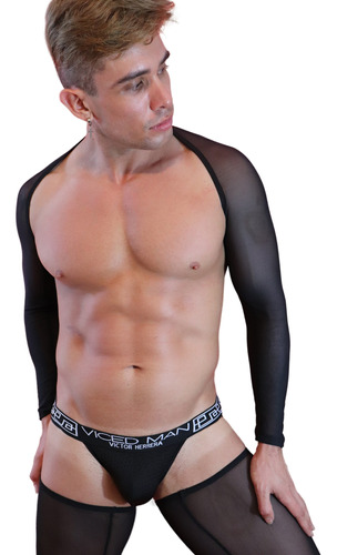 Viced Man Body Leopardo Lenceria De Hombre Suspensorio 