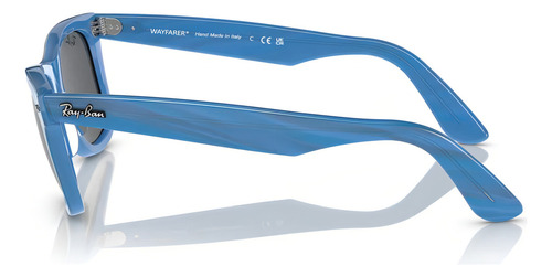 Lentes De Sol Ray Ban Rb2140 1409/b1 Azul Unisex Lente Gris Oscuro Diseño Ocean