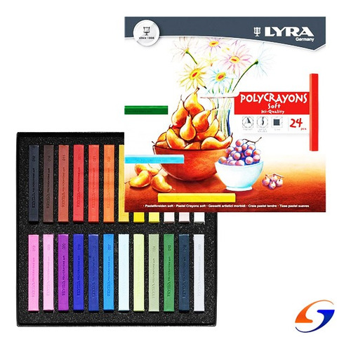 Pastel Tiza Lyra 24 Colores Serviciopapelero