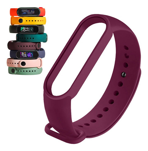 Correa Banda De Silicone Para Xiaomi Mi Band 5, 6, M5, M6