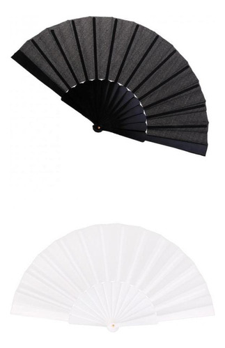 Pack De 2 Ventiladores De Mano Maciza Chinese Fan Plegable