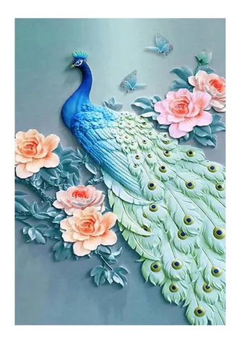 PINTURA CON DIAMANTES CUADERNO PAVO REAL 21X14 50 PÁGINAS – Mi Arte Ocio  Consentido