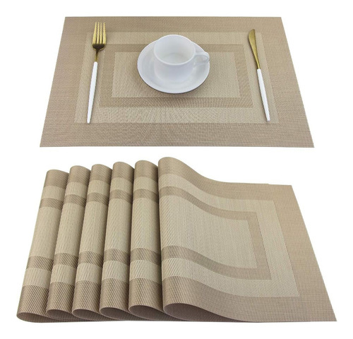 Manteles Individuales Rectangular Mesa 12 Piezas 45×30cm