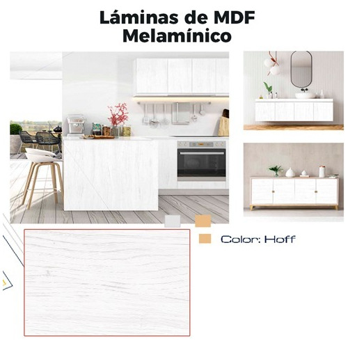 Lamina Mdf Hoff Oak  9 Mm 1 Cara