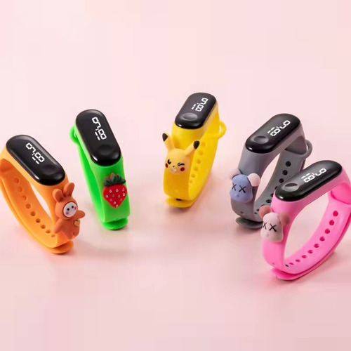 Estudiantil Led Banda De Acero Smartwatch Electrónico 20pcs