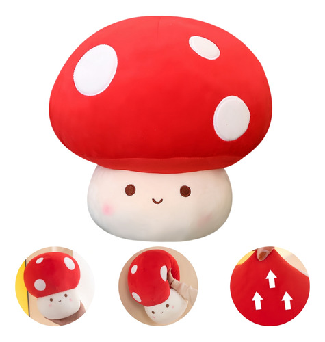 Muñeca De Peluche Suave En Forma De Hongo, Regalo Para Niños