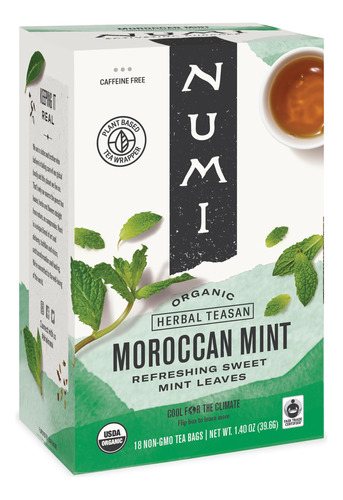 Numi Te De Menta Marroqui Organico, 18 Bolsas De Te, Menta N